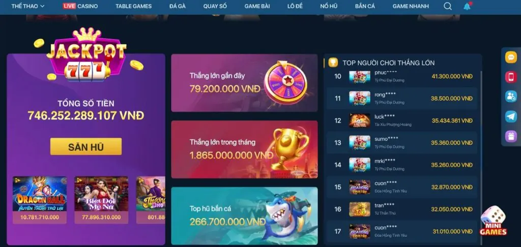 Các trò chơi đa dạng tại m.good88